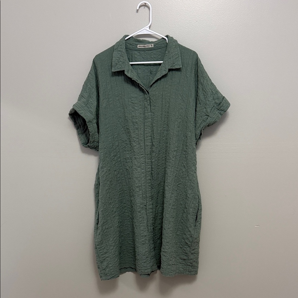 Abercrombie & Fitch Olive Button Down Shirt